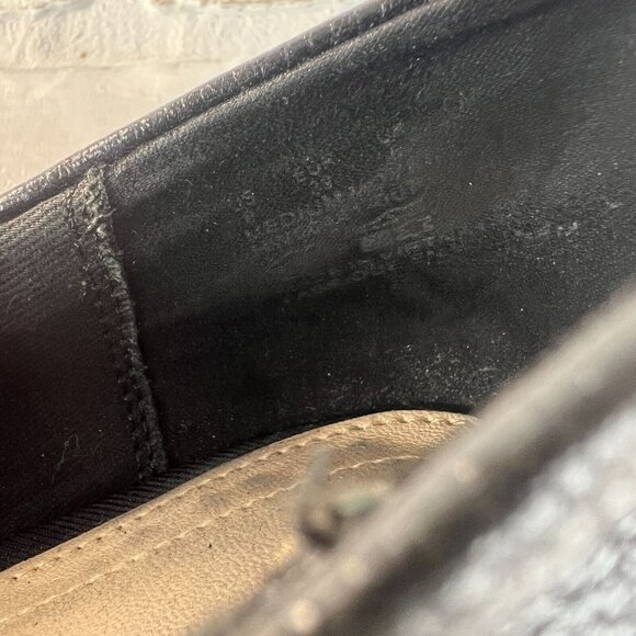 Hush Puppies Pumps Heels Womens 8 Black Pebbled Leather Chunky Stacked Block - Picture 10 of 12